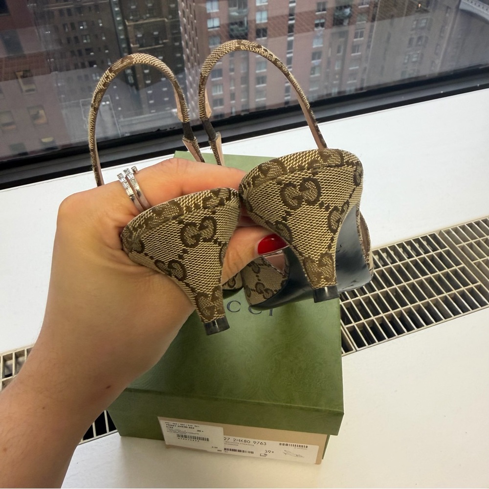Gucci kitten heel slingback pump with horsebit - Picture 3 of 8